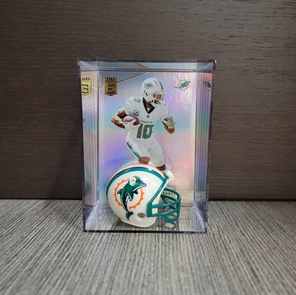 Tyreek Hill Miami Dolphins Mini Helmet Football Sports Box